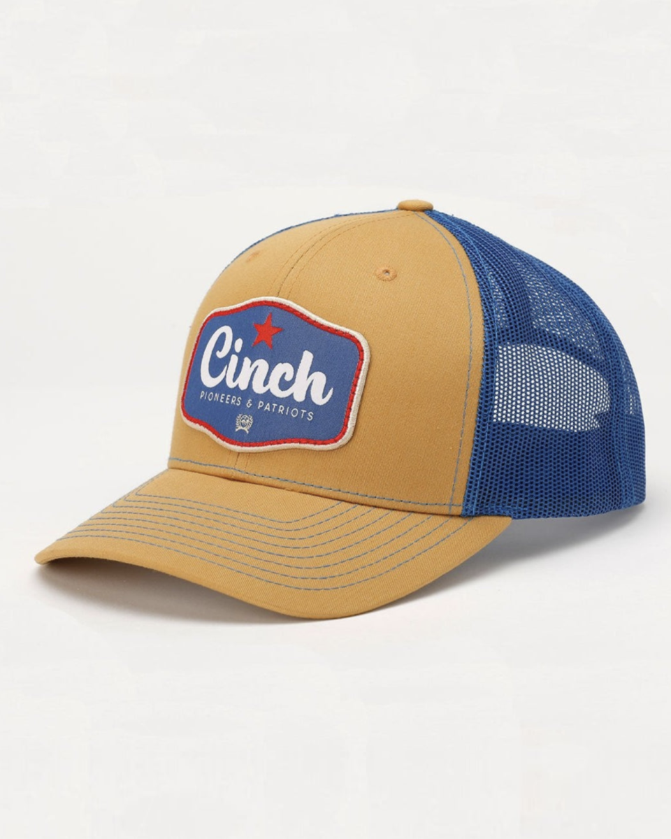 Men's Pioneers and Patriots Trucker Cap - Yellow and Blue