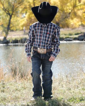 Little Boy’s Relaxed Fit – Dark Stone