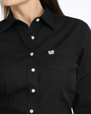 Women’s Solid Arena Fit Button-Down Western Shirt