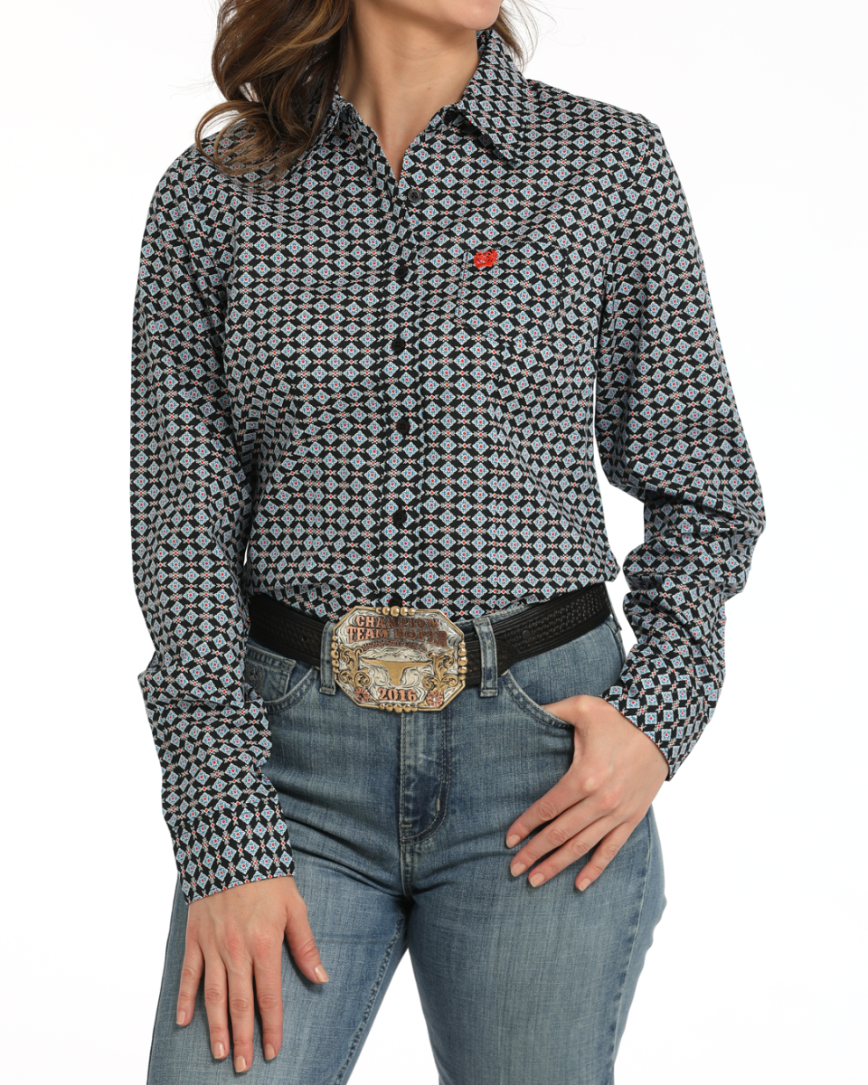 Women's Arena Fit Button-Down Western Shirt