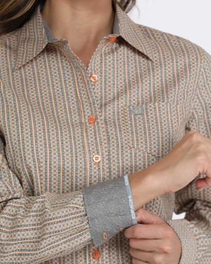 Women’s Arena Fit Button-Down Western Shirt