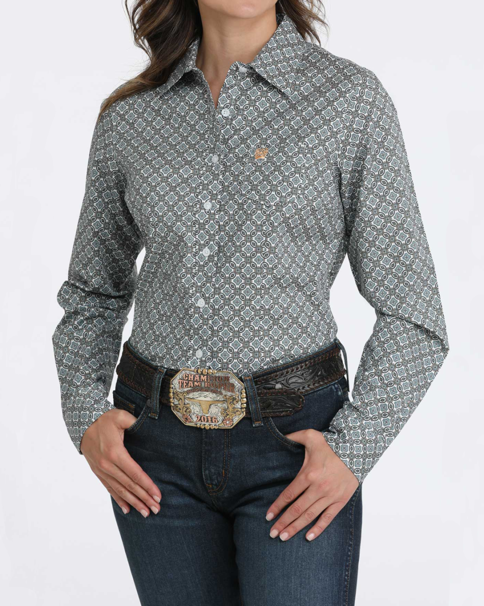 Women's Stretch Arena Fit Button-Down Western Shirt