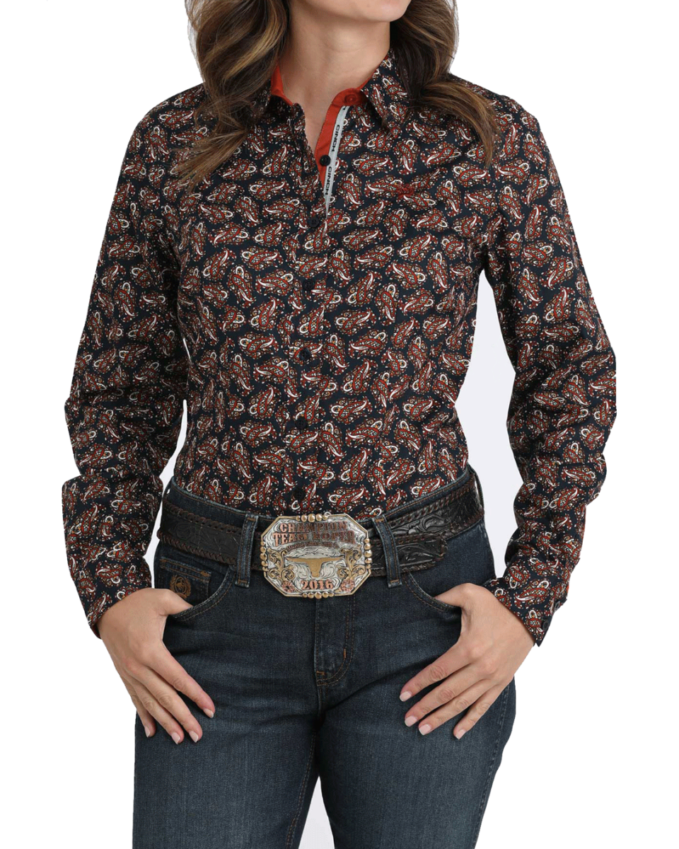 Women's Arena Fit Button-Down Western Shirt