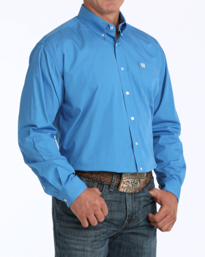 Men’s Solid Classic Fit Button-Down Western Shirt