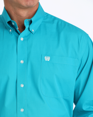 Men’s Solid Classic Fit Button-Down Western Shirt