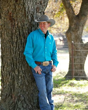 Men’s Solid Classic Fit Button-Down Western Shirt