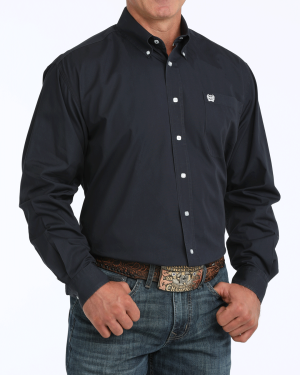 Men’s Solid Classic Fit Button-Down Western Shirt