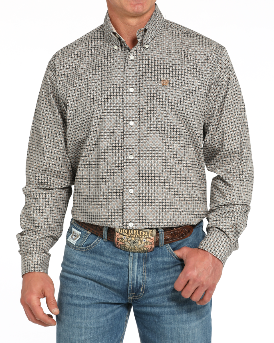 Men's Classic Fit Button-Down Western Shirt