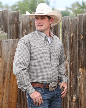 Men’s Classic Fit Button-Down Western Shirt