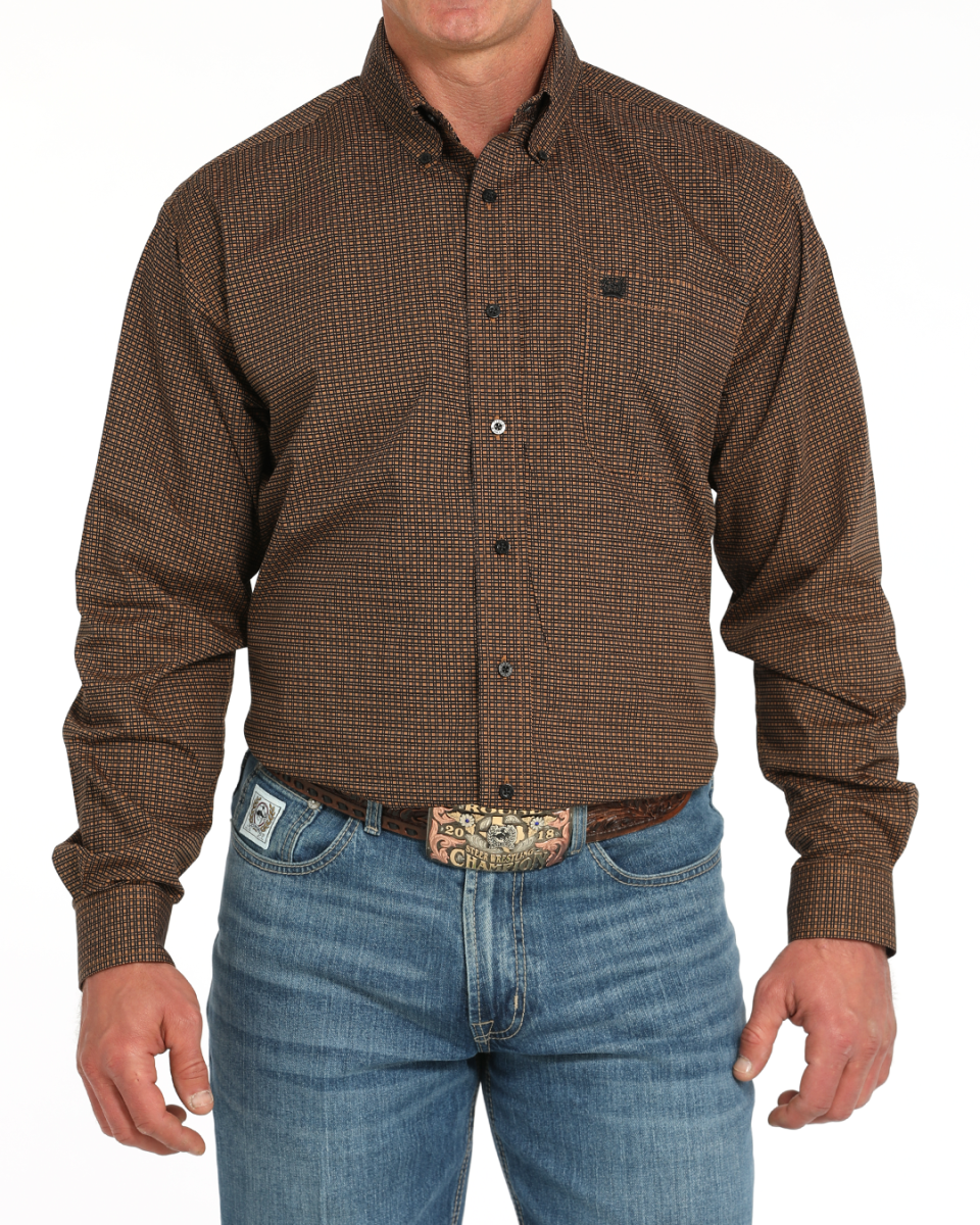 Men's Classic Fit Button-Down Western Shirt