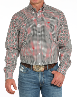Men’s Stretch Classic Fit Button-Down Western Shirt