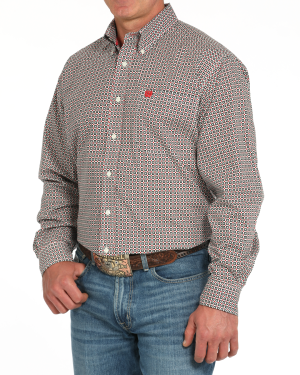 Men’s Stretch Classic Fit Button-Down Western Shirt