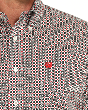 Men’s Stretch Classic Fit Button-Down Western Shirt