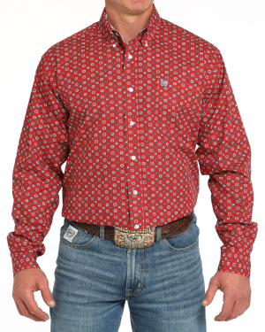 Men’s Classic Fit Button-Down Western Shirt