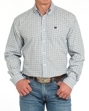Men’s Classic Fit Button-Down Western Shirt