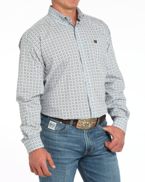 Men’s Classic Fit Button-Down Western Shirt