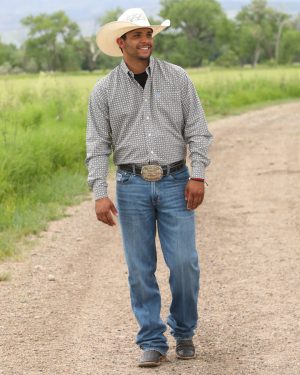 Men’s Classic Fit Button-Down Western Shirt