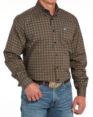 Men’s Stretch Classic Fit Button-Down Western Shirt