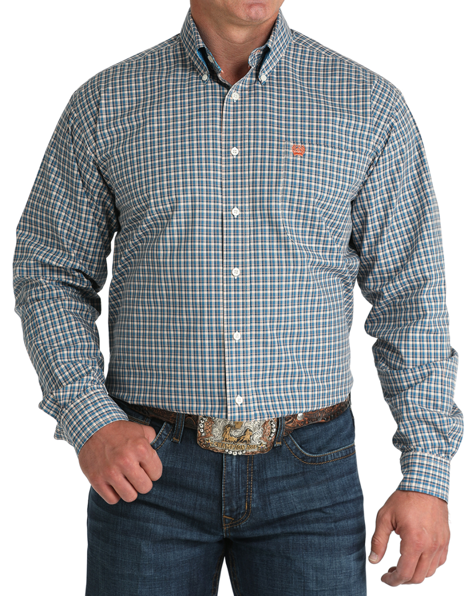 Men's Classic Fit Button-Down Western Shirt