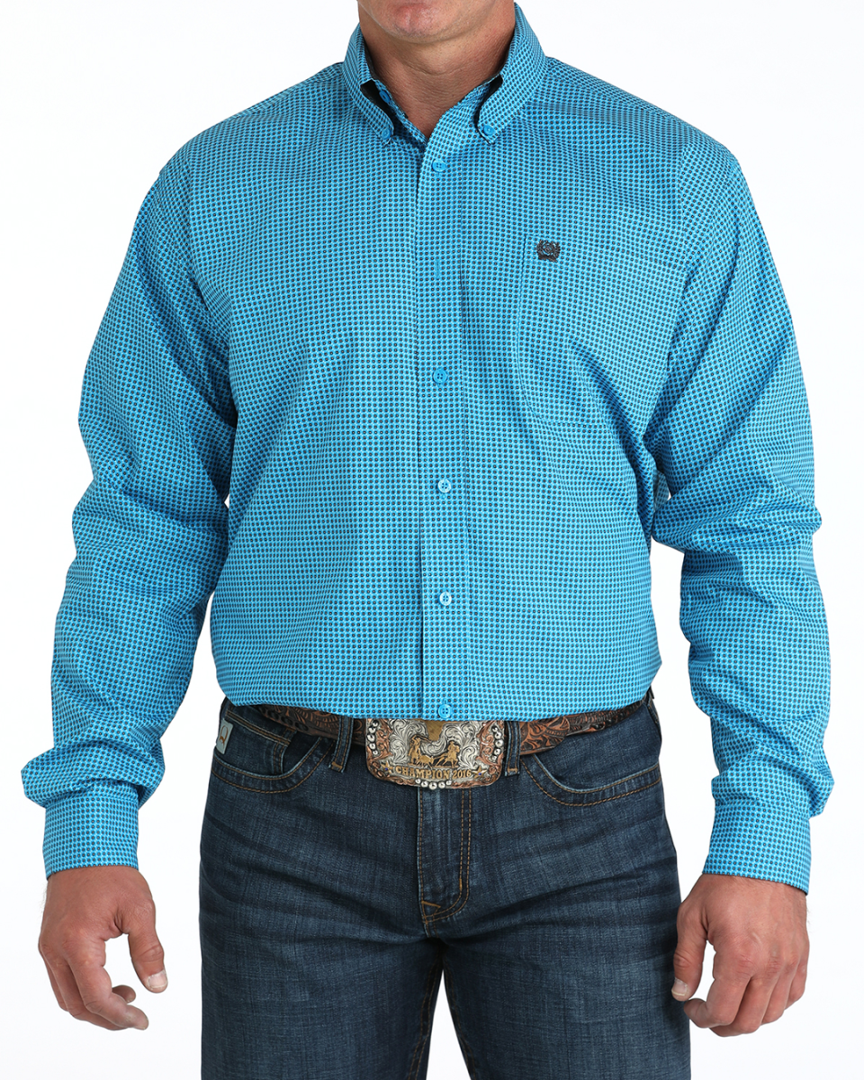 Men's Classic Fit Button-Down Western Shirt