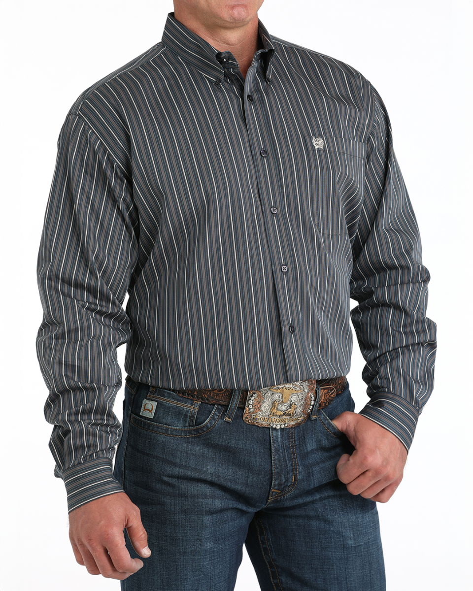 Men's Classic Fit Button-Down Western Shirt