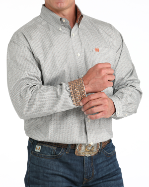 Men’s Classic Fit Button-Down Western Shirt