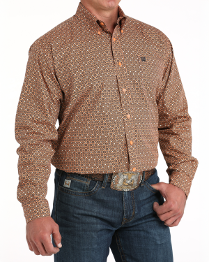 Men’s Classic Fit Button-Down Western Shirt