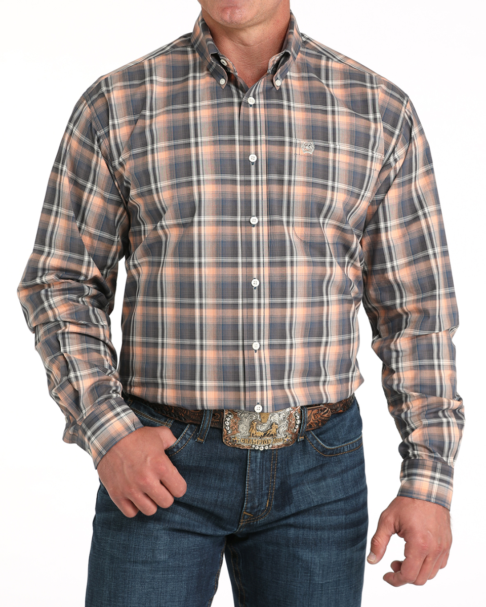 Men's Classic Fit Button-Down Western Shirt