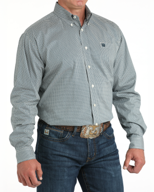 Men’s Stretch Classic Fit Button-Down Western Shirt