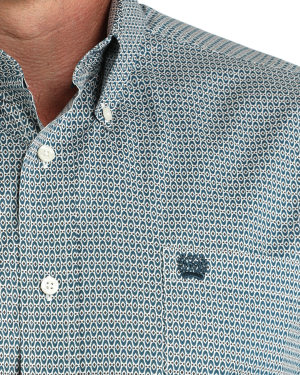 Men’s Stretch Classic Fit Button-Down Western Shirt