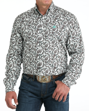 Men’s Classic Fit Button-Down Western Shirt