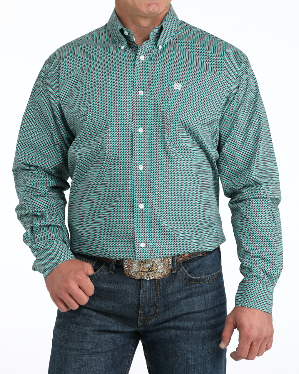 Men's Classic Fit Button-Down Western Shirt