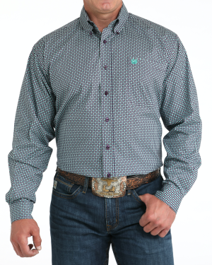 Men’s Stretch Classic Fit Button-Down Western Shirt