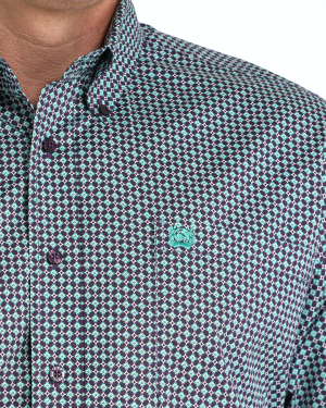 Men’s Stretch Classic Fit Button-Down Western Shirt