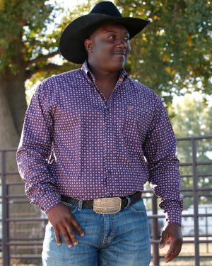 Men’s Classic Fit Button-Down Western Shirt