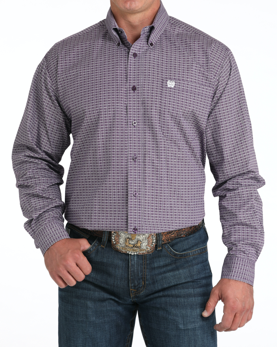 Men's Classic Fit Button-Down Western Shirt