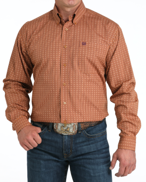 Men’s Classic Fit Button-Down Western Shirt