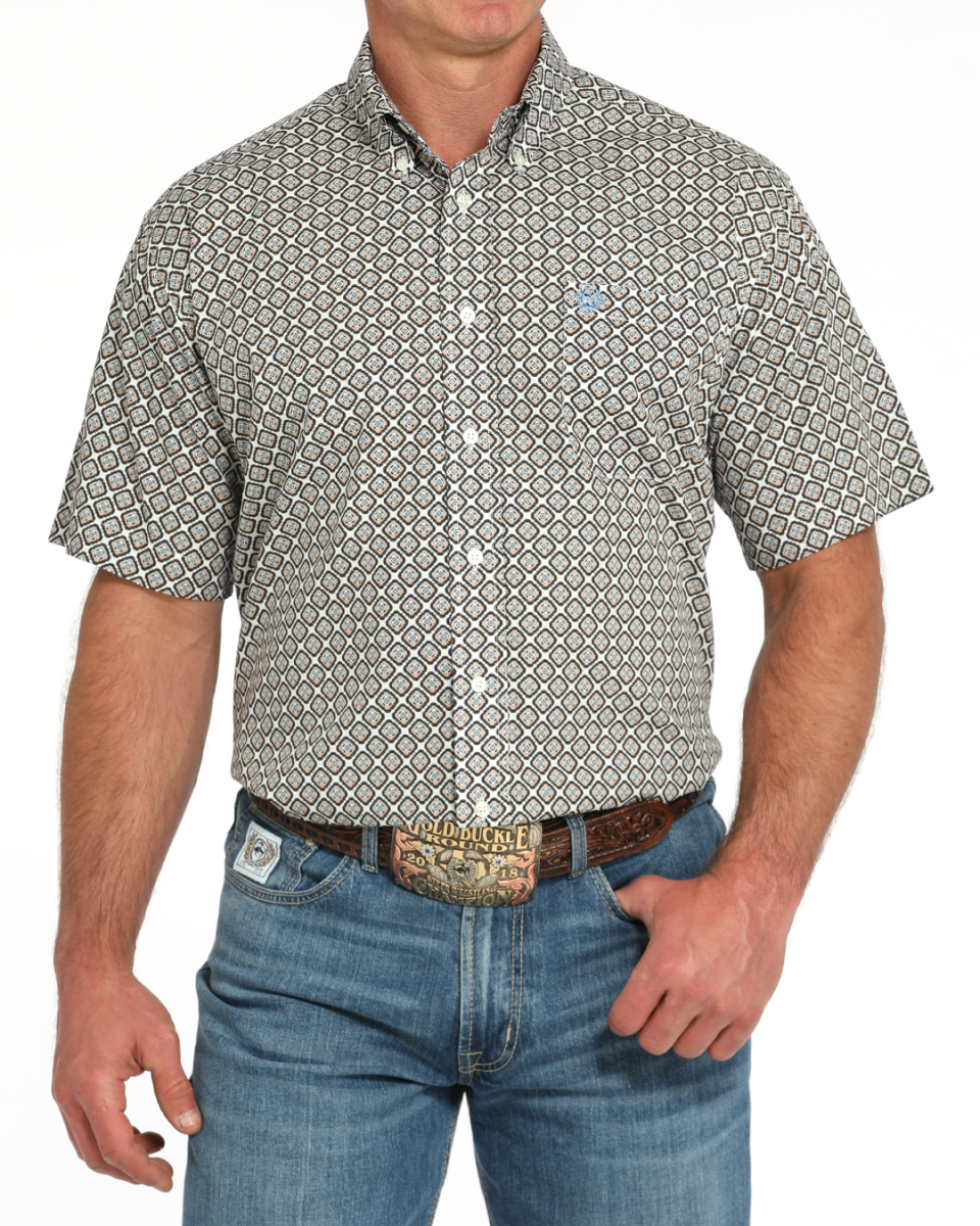 Men's Classic Fit Button-Down Western Shirt