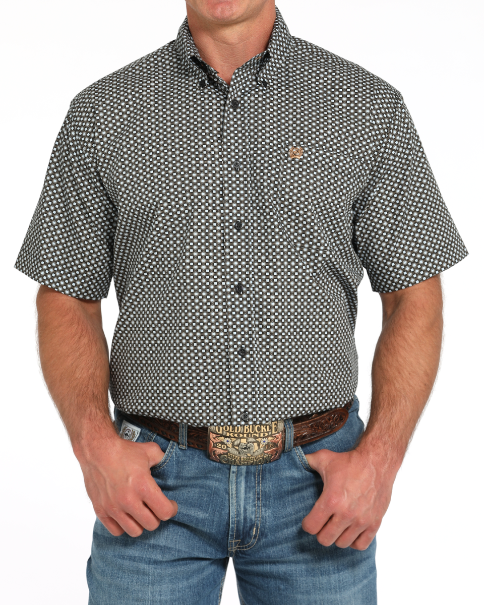 Men's Classic Fit Button-Down Western Shirt