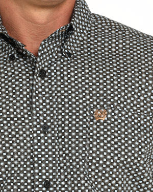 Men’s Classic Fit Button-Down Western Shirt