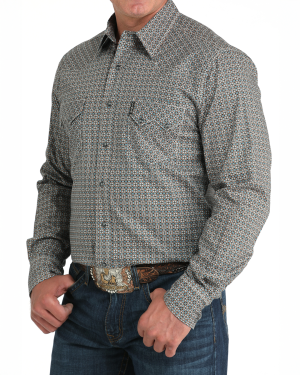 Men’s Modern Fit Snap Front Western Shirt