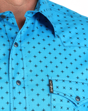 Men’s Modern Fit Snap Front Western Shirt