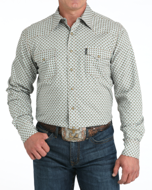 Men’s Modern Fit Snap Front Western Shirt