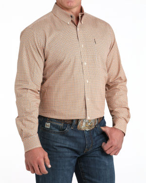 Men’s Modern Fit Button-Down Western Shirt