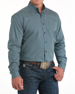 Men’s Modern Fit Button-Down Western Shirt