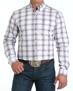 Men’s Modern Fit Button-Down Western Shirt