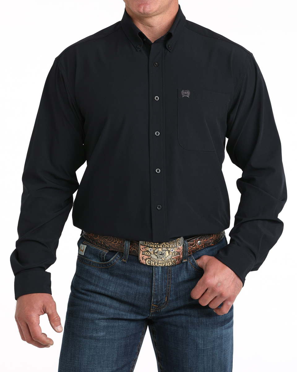 Men's Solid Arenaflex? Button-Down Western Shirt