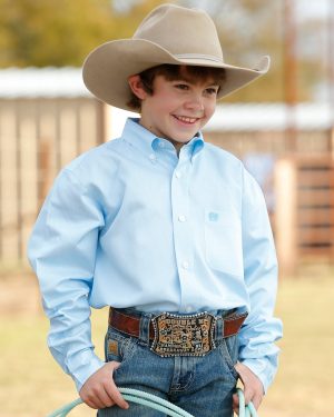 Boy’s TENCEL? Classic Fit Button-Down Western Shirt