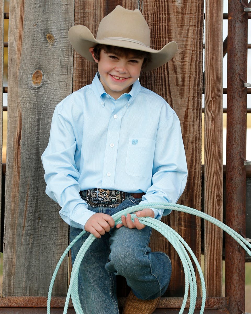Boy's TENCEL? Classic Fit Button-Down Western Shirt