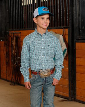 Boy’s Button-Down Western Shirt